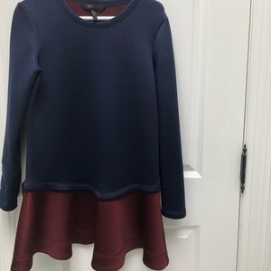 Cute navy/ red dress! Size small (great for layering)